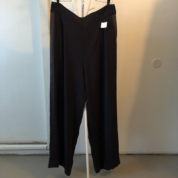 ST. JOHN DRESS PANTS WITH TUXEDO STRIPE 16 NWOT - Picture 1 of 10